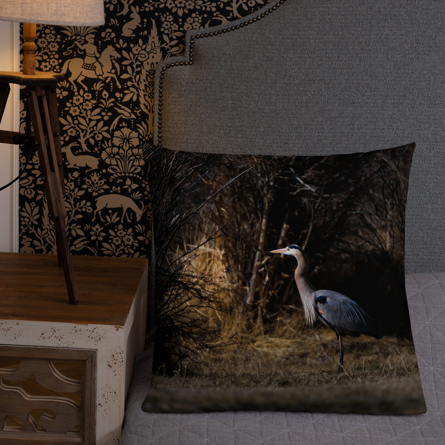 Blue Heron Premium Pillow