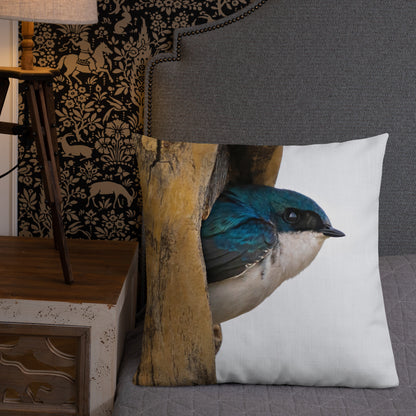 Tree Swallow Premium Pillow