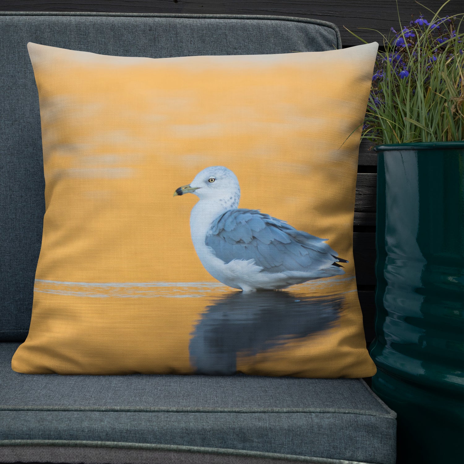 Ring-billed Gull Premium Pillow