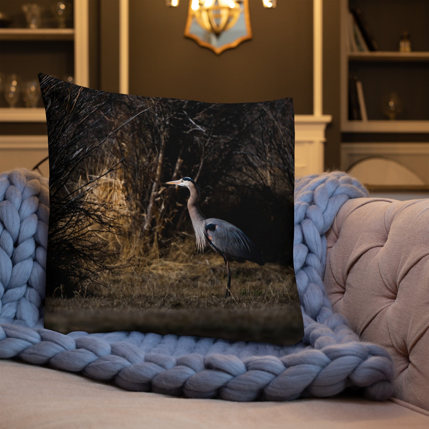 Blue Heron Premium Pillow