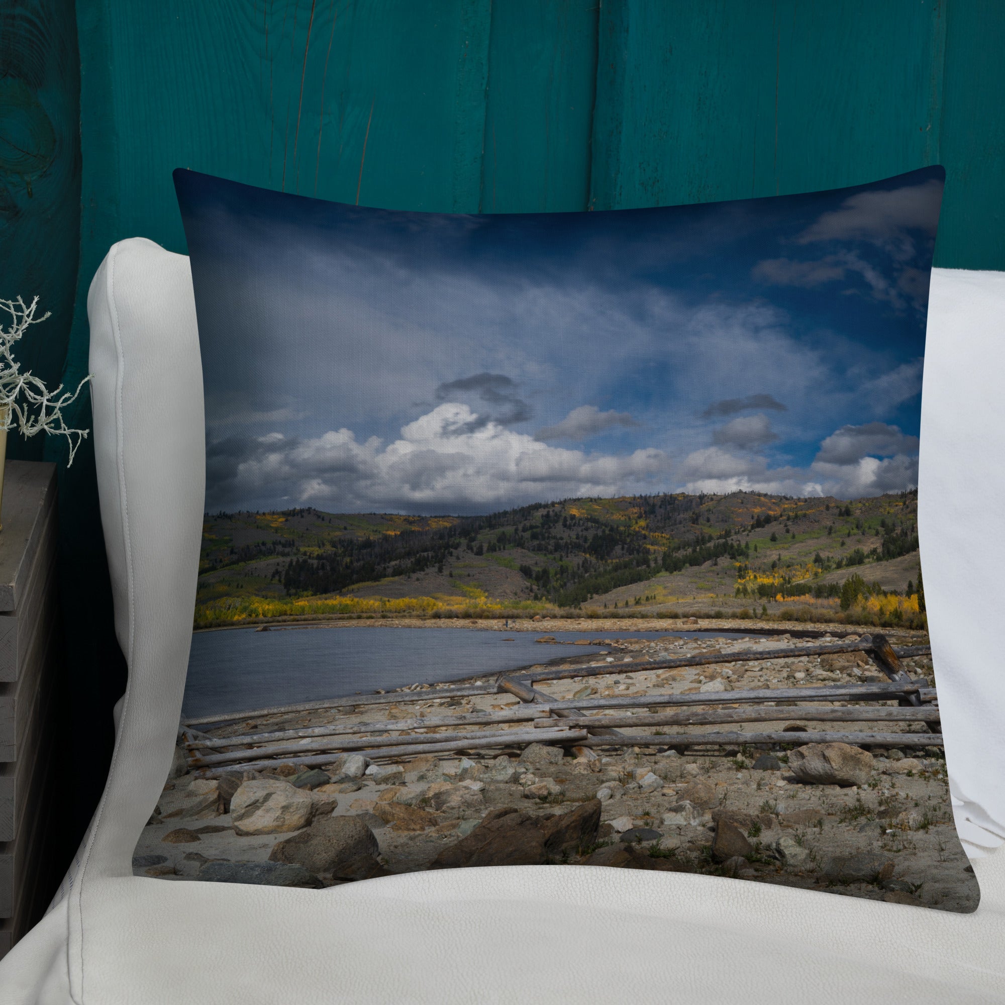 Meadow Lake, Wyoming in the Fall Premium Pillow