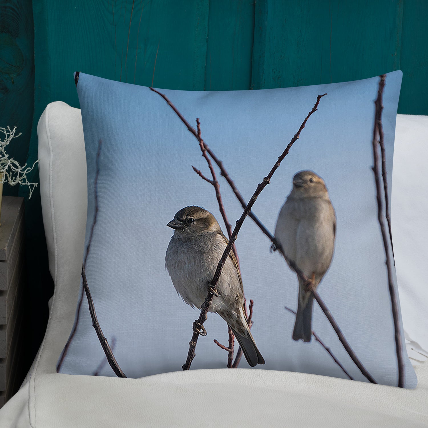 Birding in my Yard Premium Pillow