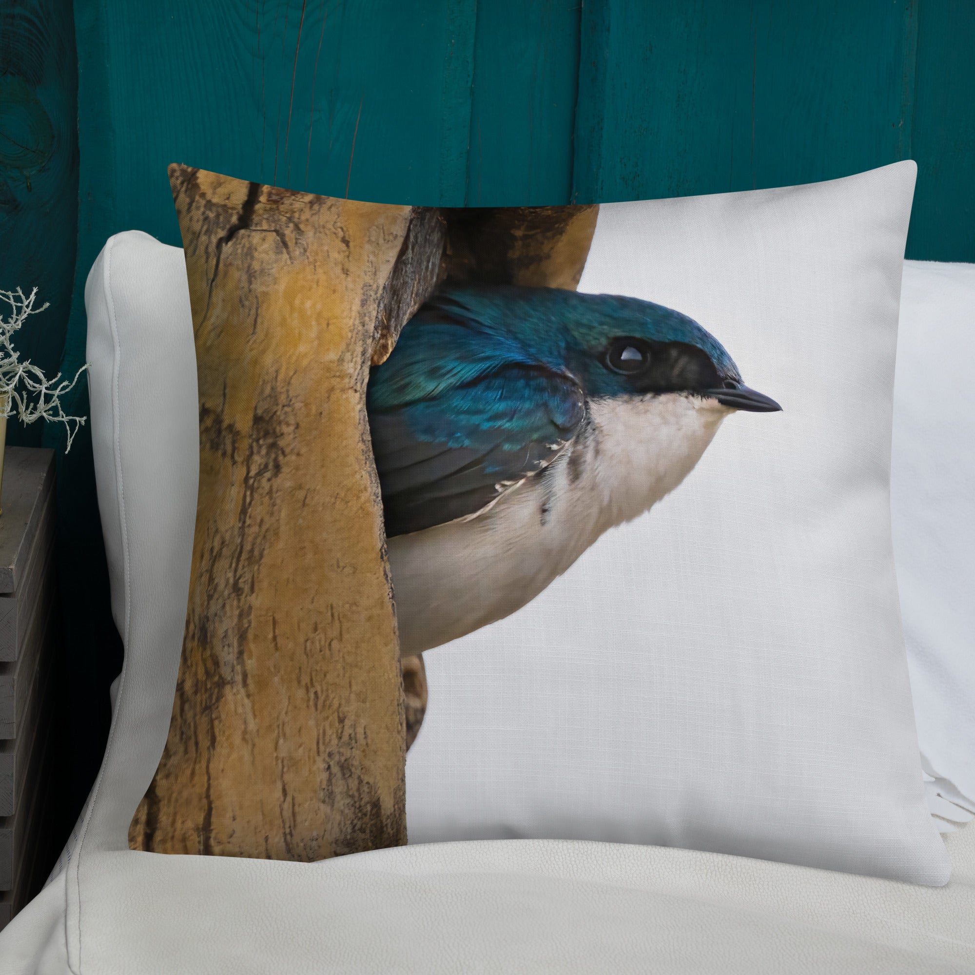 Tree Swallow Premium Pillow