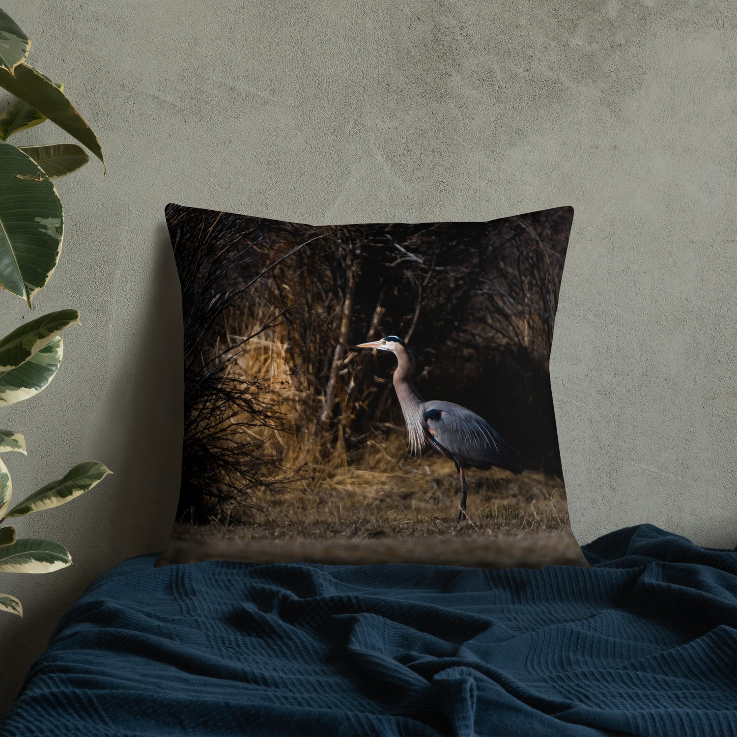 Blue Heron Premium Pillow