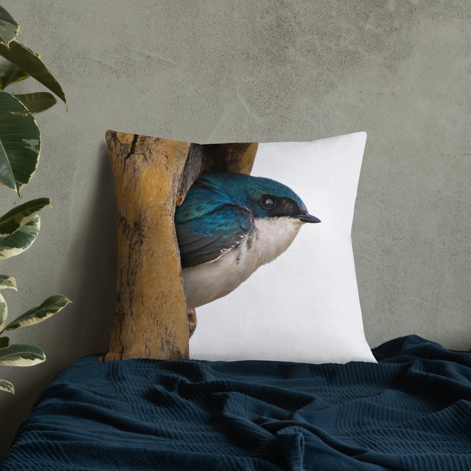 Tree Swallow Premium Pillow