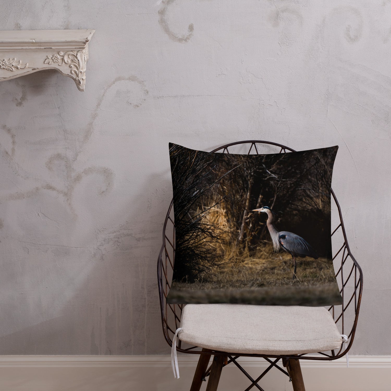 Blue Heron Premium Pillow