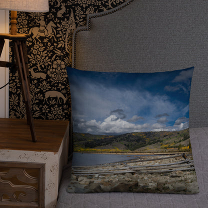 Meadow Lake, Wyoming in the Fall Premium Pillow