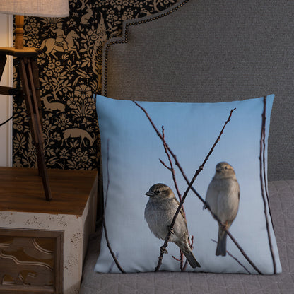 Birding in my Yard Premium Pillow