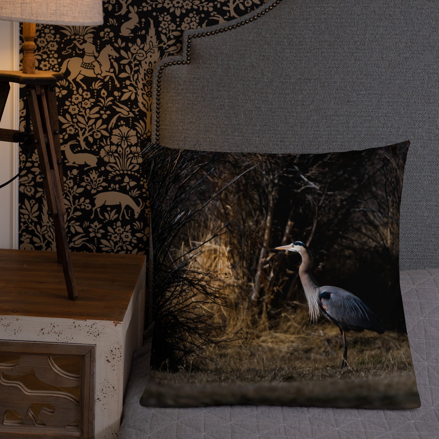 Blue Heron Premium Pillow