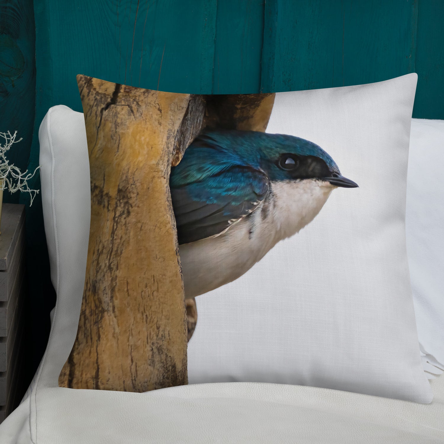 Tree Swallow Premium Pillow