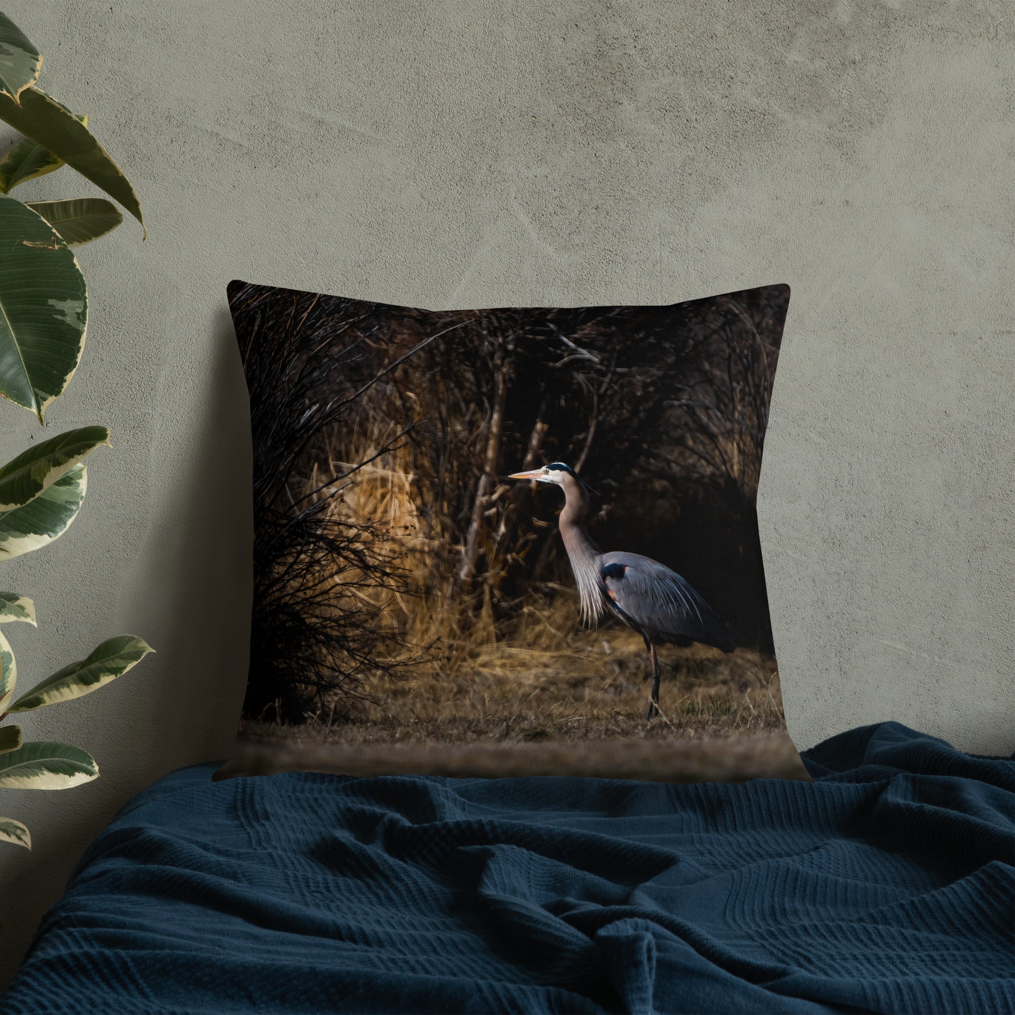 Blue Heron Premium Pillow