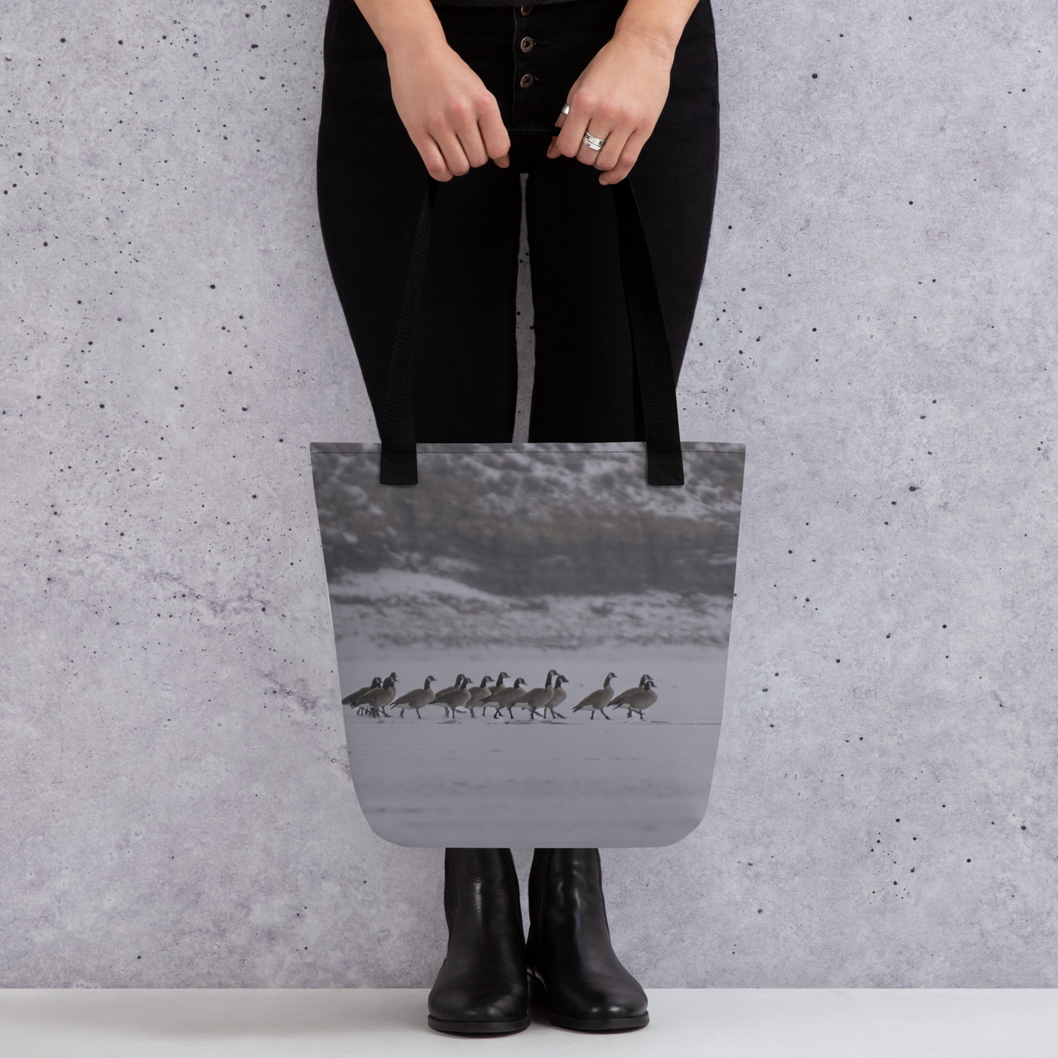 Carry the Call of the Wild: Canada Geese Tote Bags Inspired by Wyoming’s Winter Wonders