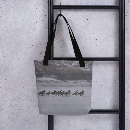 Carry the Call of the Wild: Canada Geese Tote Bags Inspired by Wyoming’s Winter Wonders