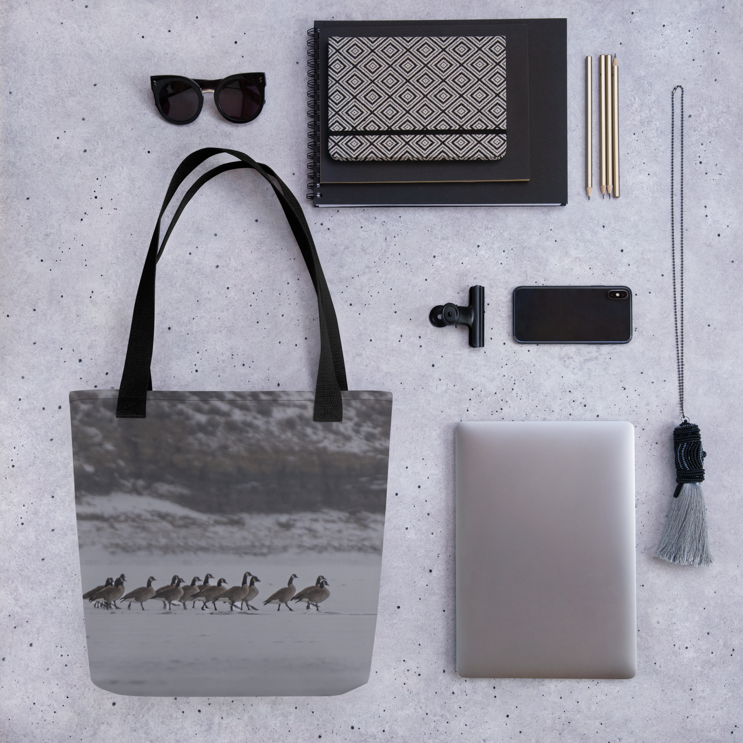 Carry the Call of the Wild: Canada Geese Tote Bags Inspired by Wyoming’s Winter Wonders