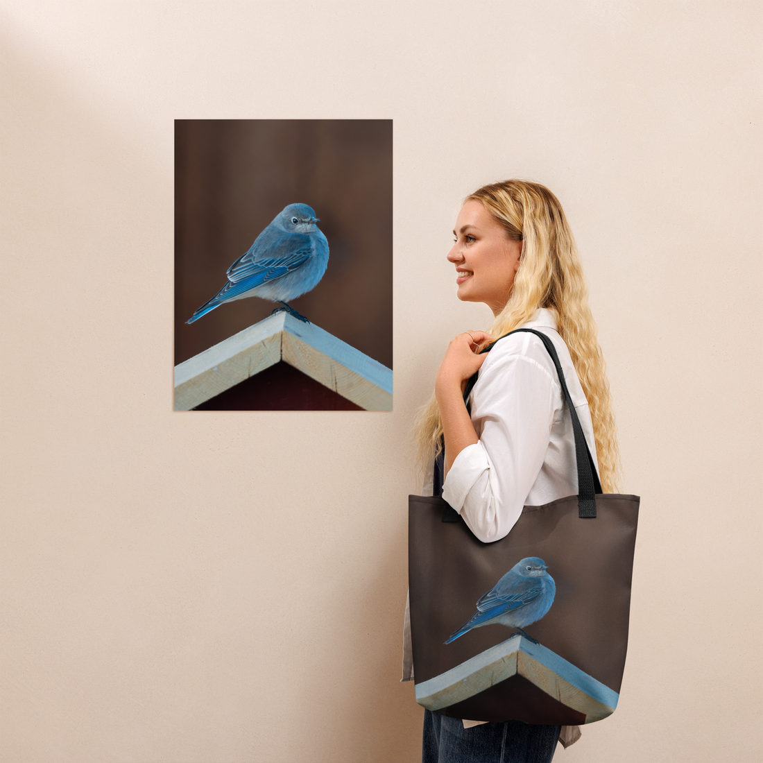 Mountain Bluebird Tote bag