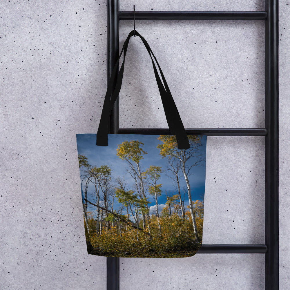 Aspens in the Fall All-Over Print Small Tote bag