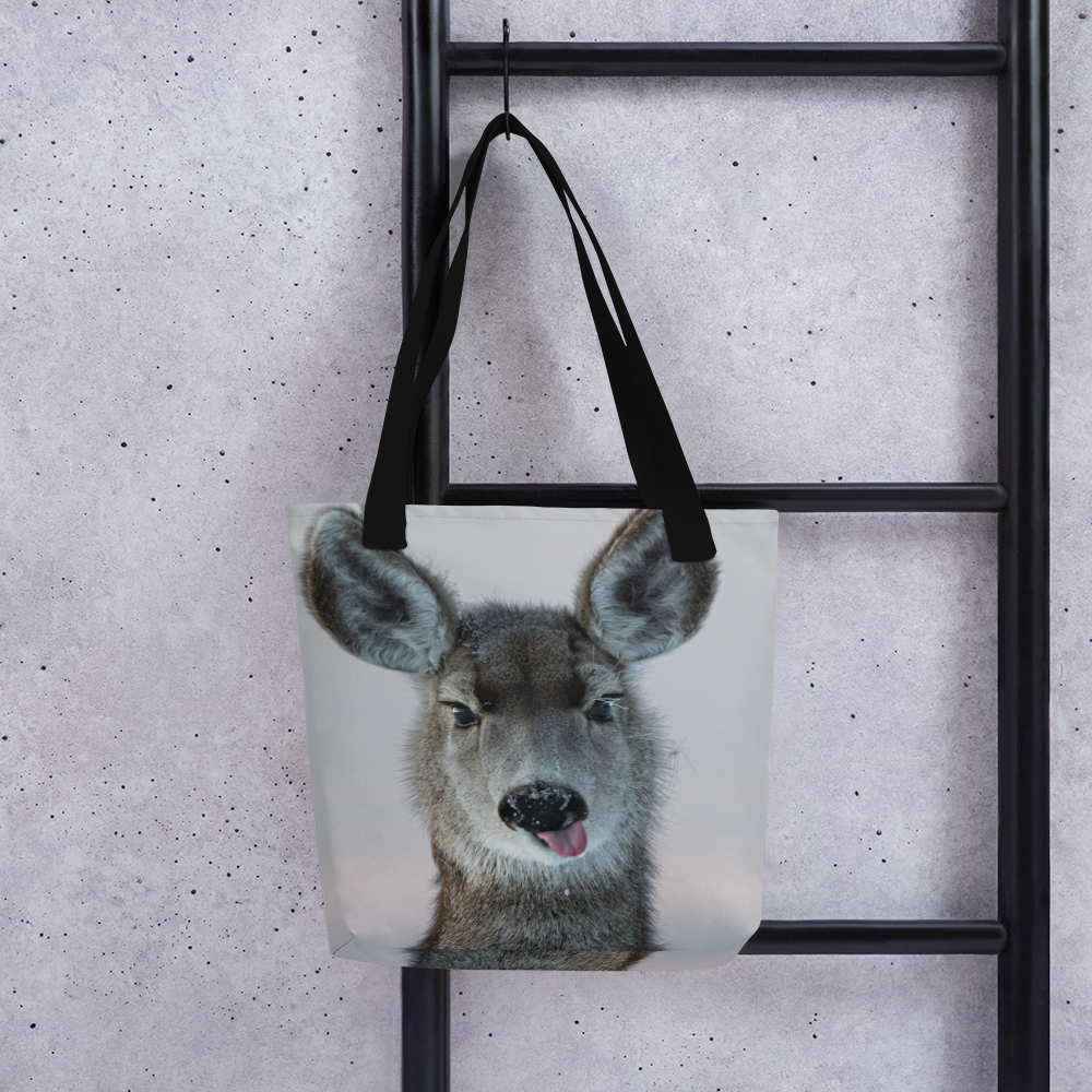 Tote Bags with a Touch of Wyoming’s Winter Wildlife: Inspired by Our Deer Neighbors