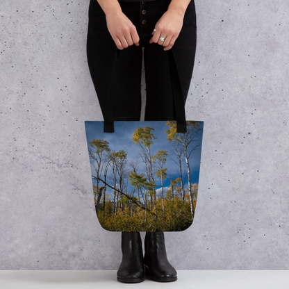 Aspens in the Fall All-Over Print Small Tote bag