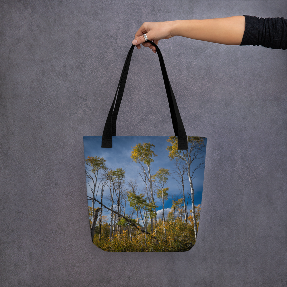 Aspens in the Fall All-Over Print Small Tote bag