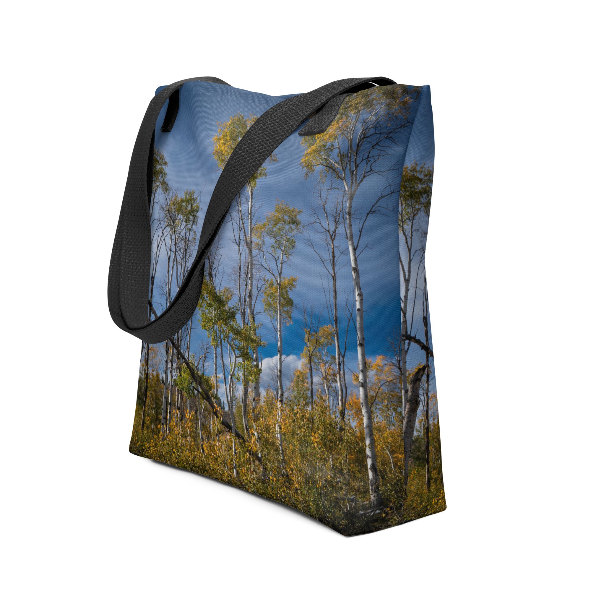 Aspens in the Fall All-Over Print Small Tote bag