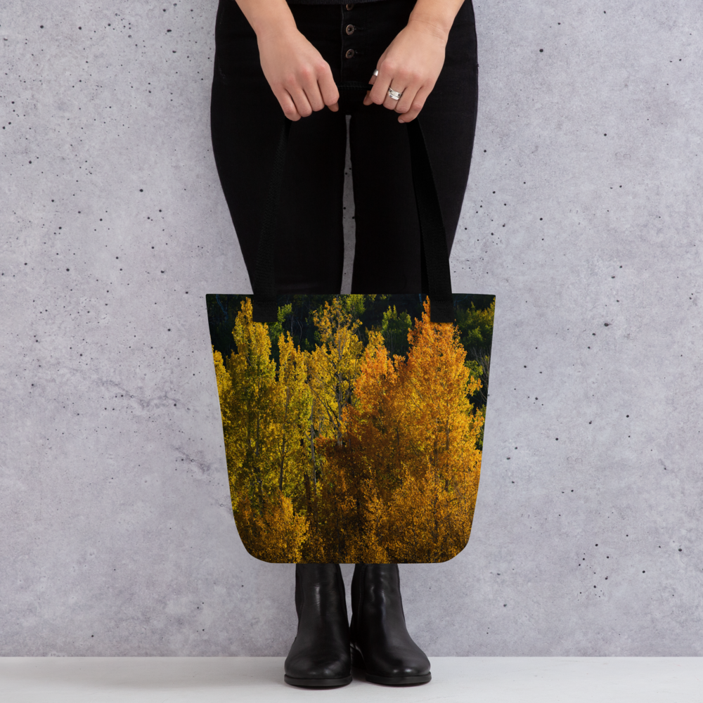 Aspens in the Fall All-Over Print Small Tote bag