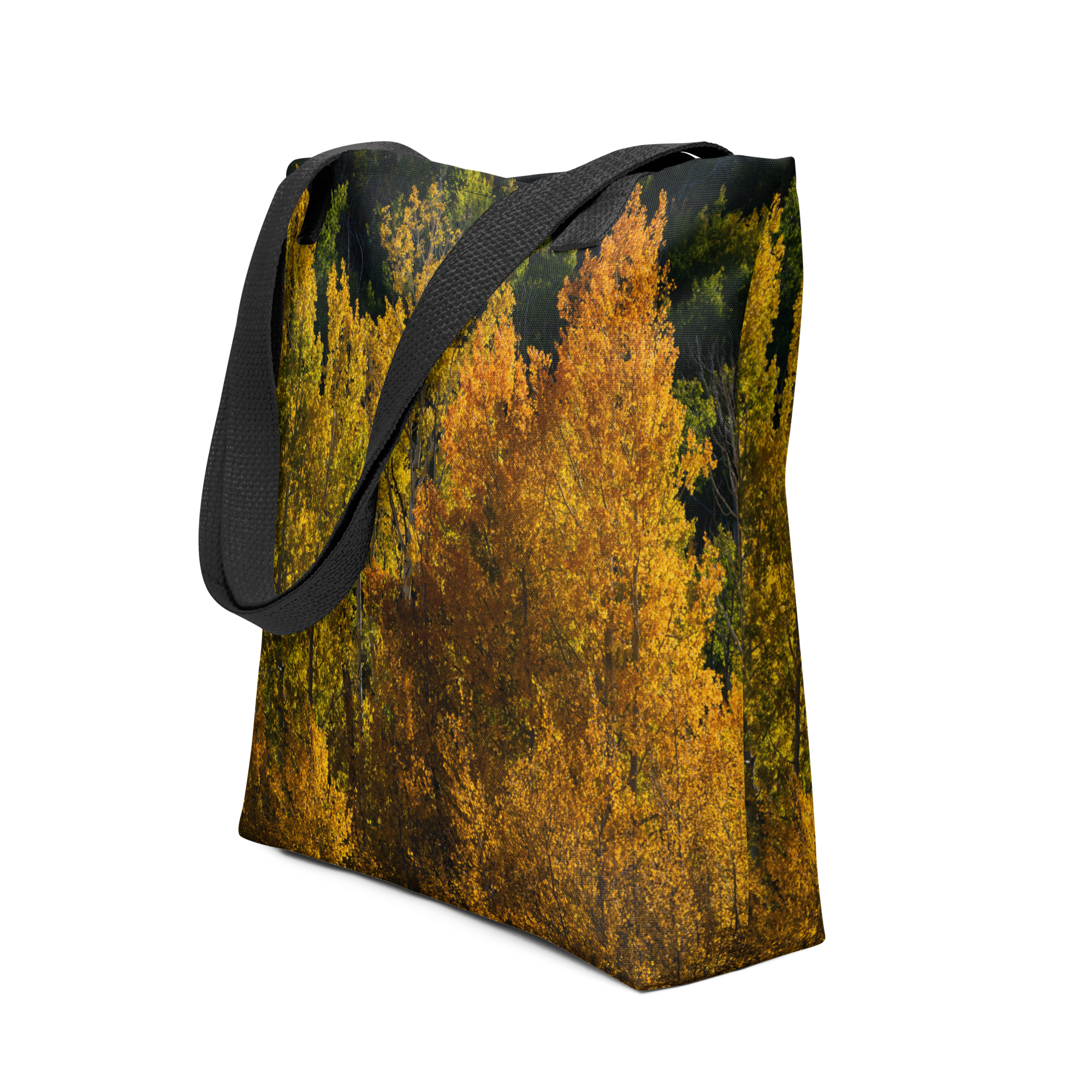 Aspens in the Fall All-Over Print Small Tote bag