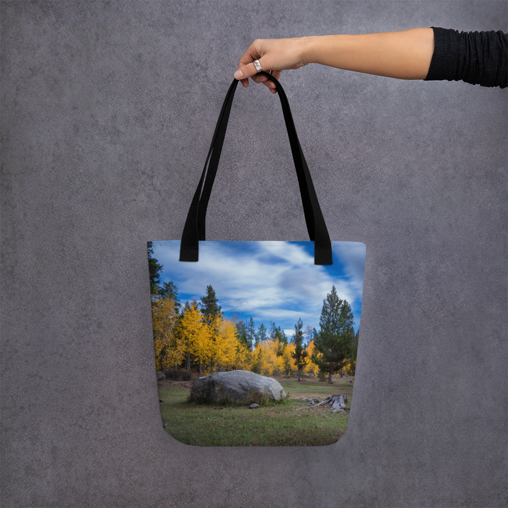 Fall in Wyoming All-Over Print Small Tote bag