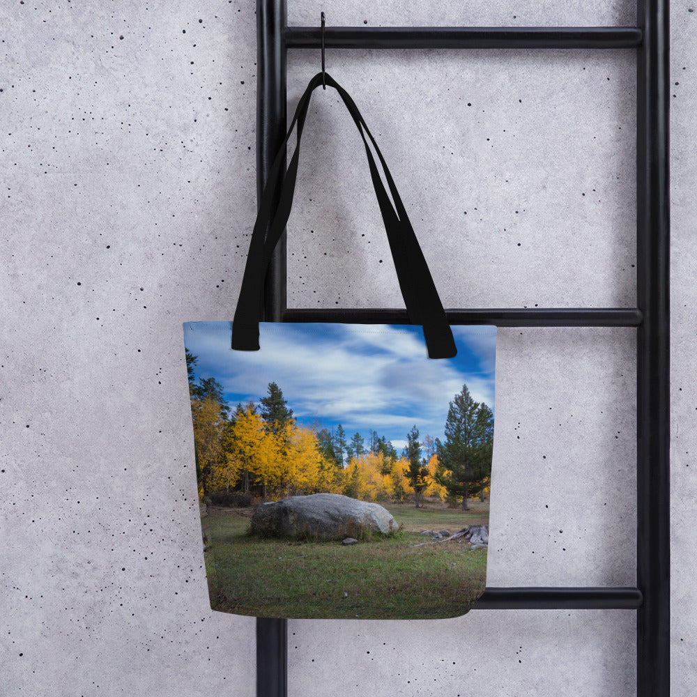 Fall in Wyoming All-Over Print Small Tote bag