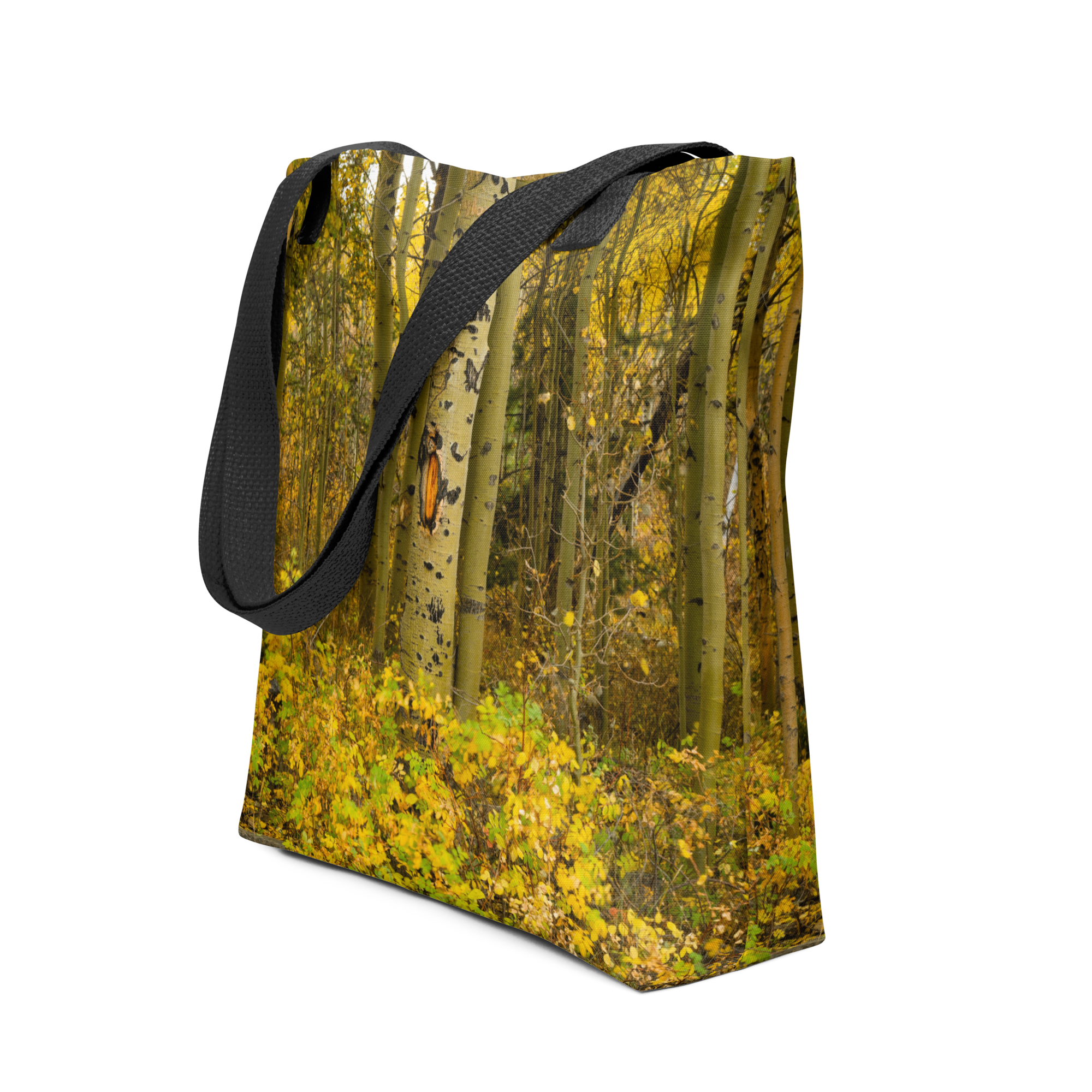 Detail Aspen Trees in the Fall All-Over  Small Tote bag