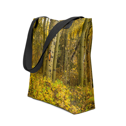 Detail Aspen Trees in the Fall All-Over  Small Tote bag