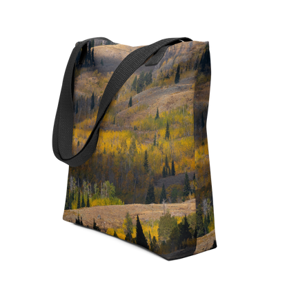 Aspens in the Fall All-Over Print Small Tote bag