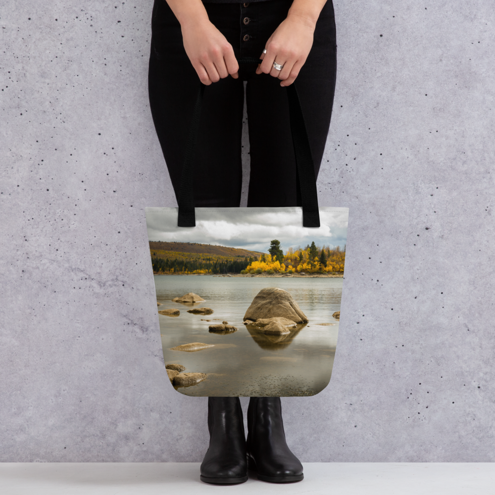 Wyoming in the Fall  All-Over Print  Small Tote bag