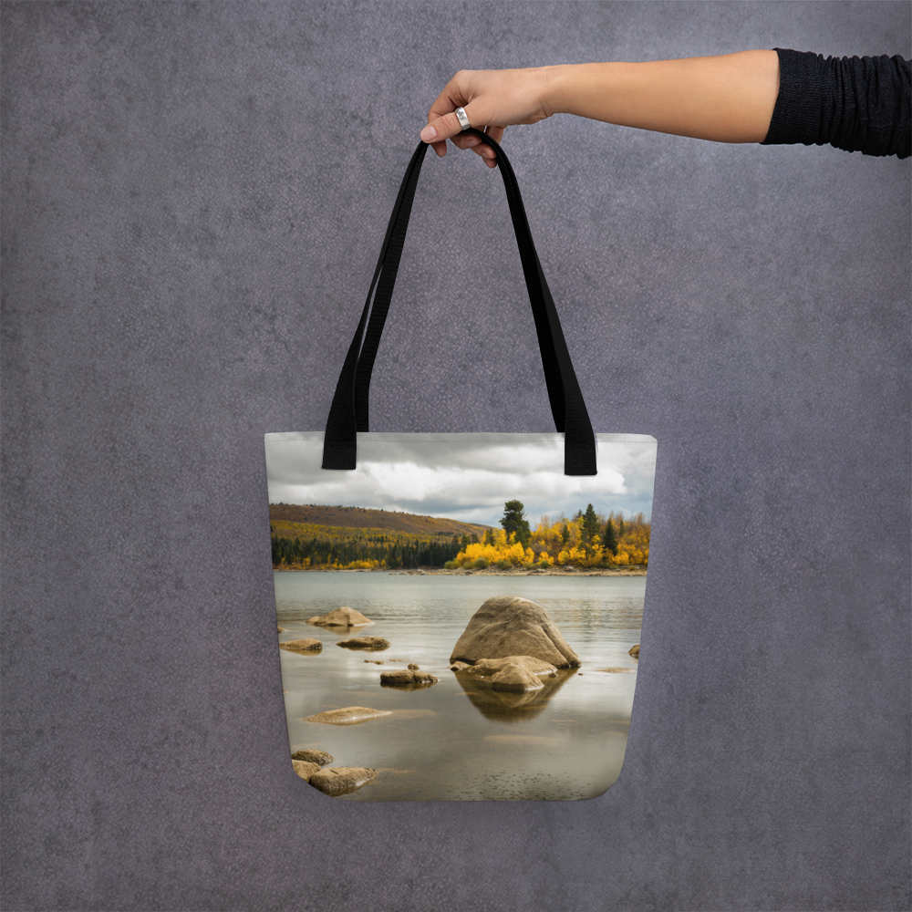 Wyoming in the Fall  All-Over Print  Small Tote bag