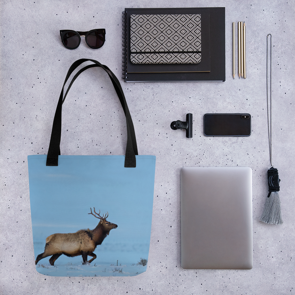 Tote Bags Inspired by the Majestic Elk: Bring Wyoming’s Heart to Your Home