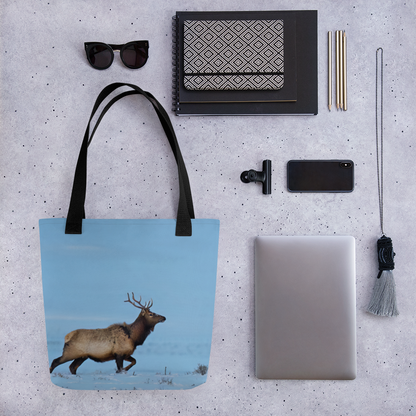 Tote Bags Inspired by the Majestic Elk: Bring Wyoming’s Heart to Your Home