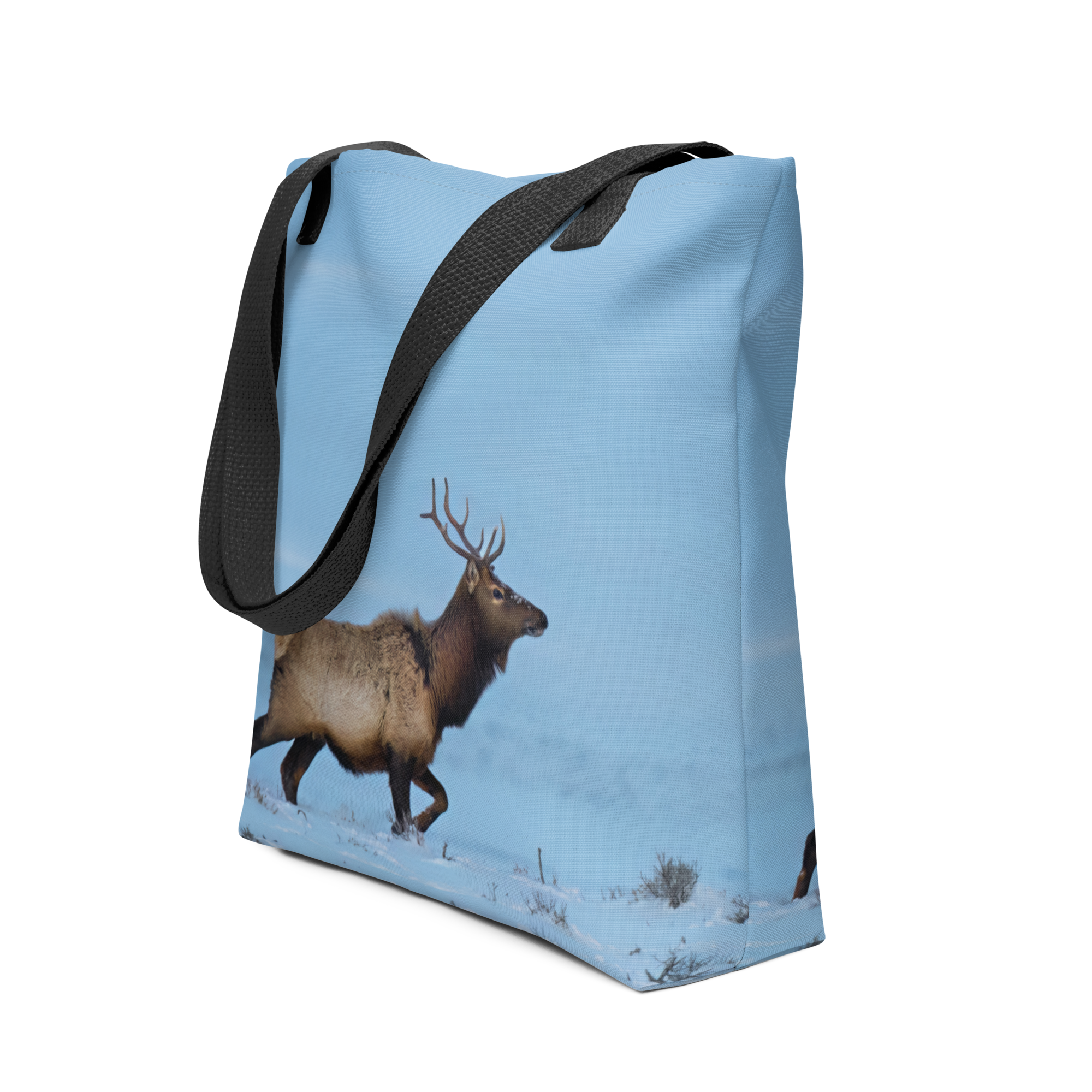 Tote Bags Inspired by the Majestic Elk: Bring Wyoming’s Heart to Your Home