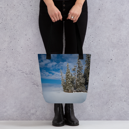 Winter Wonderland Tote Bags: Bring the Magic of Wyoming’s Frozen Wilderness Wherever You Go