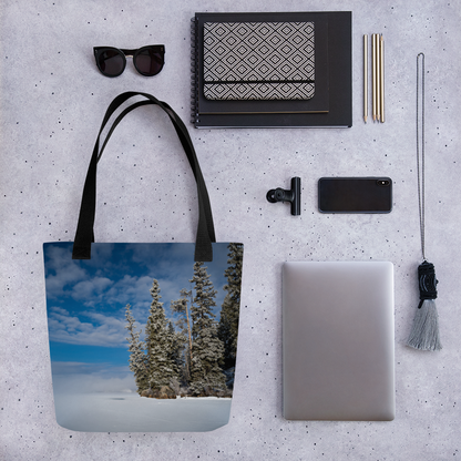 Winter Wonderland Tote Bags: Bring the Magic of Wyoming’s Frozen Wilderness Wherever You Go