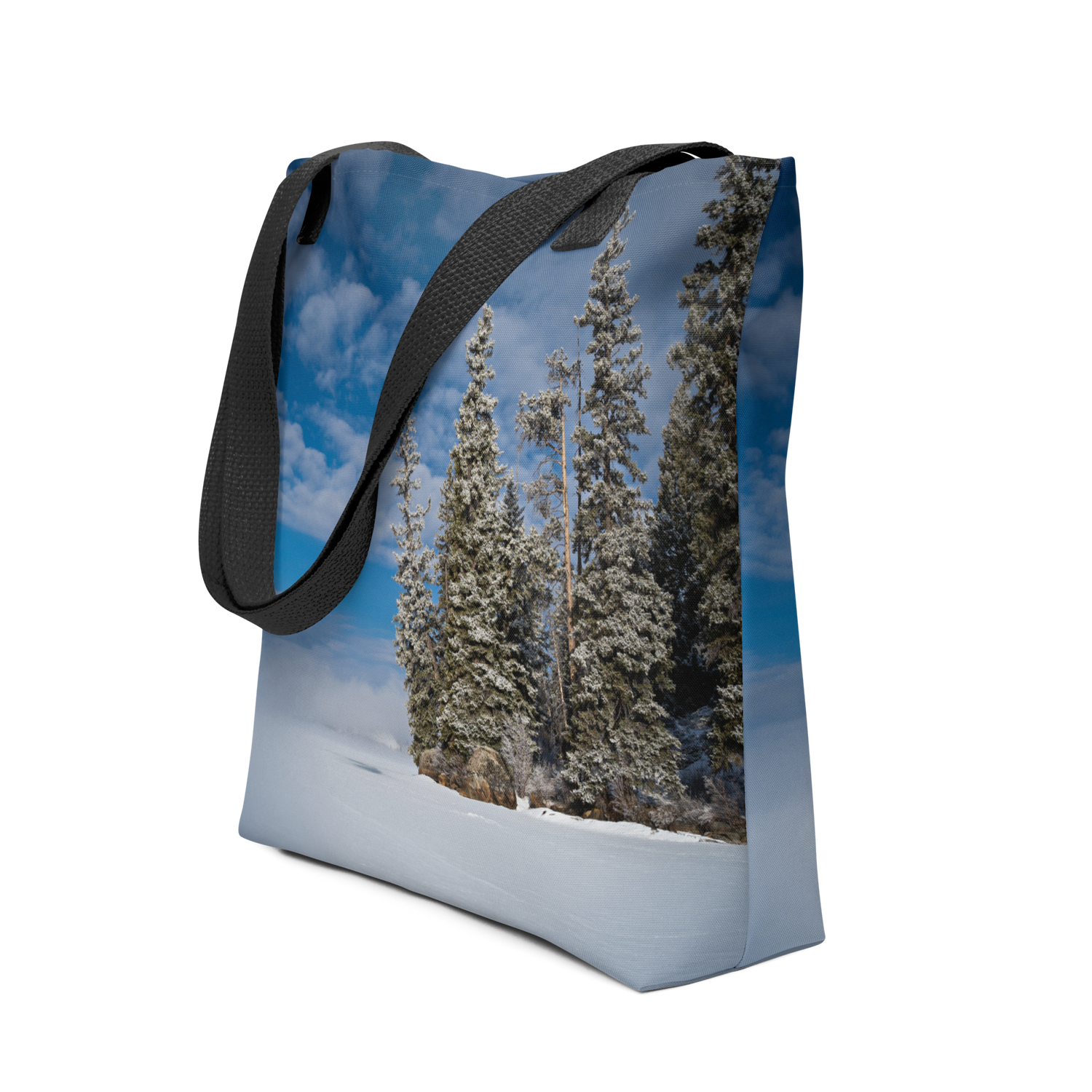 Winter Wonderland Tote Bags: Bring the Magic of Wyoming’s Frozen Wilderness Wherever You Go