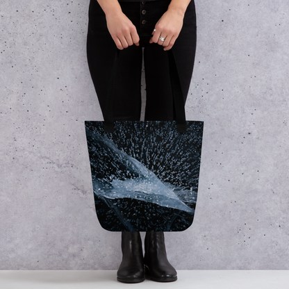 Texture of Frozen Fremont Lake Tote bag