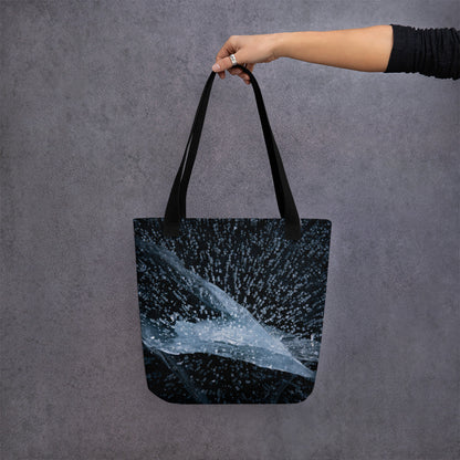 Texture of Frozen Fremont Lake Tote bag