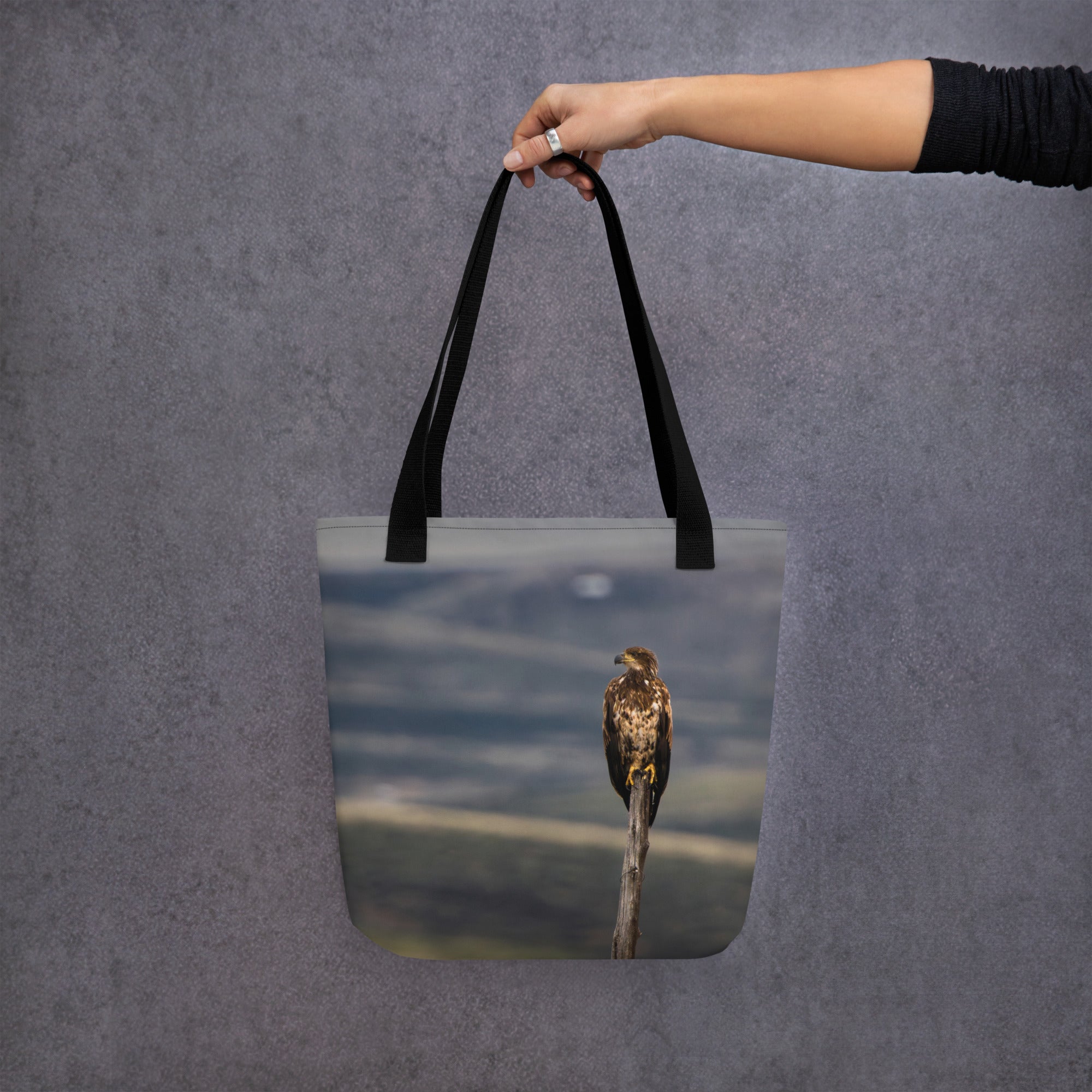 Young Bald Eagle Tote bag