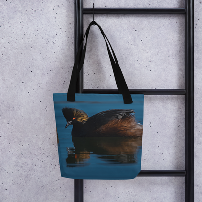 Eered Grebe Tote bag