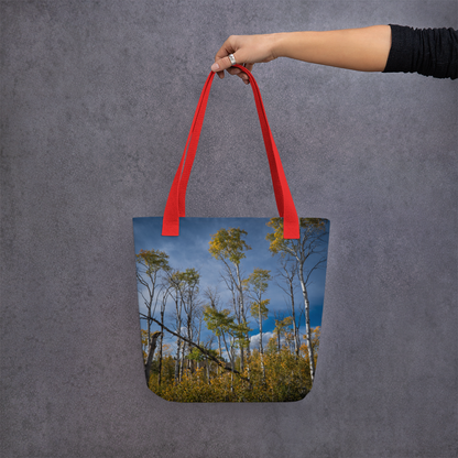 Aspens in the Fall All-Over Print Small Tote bag