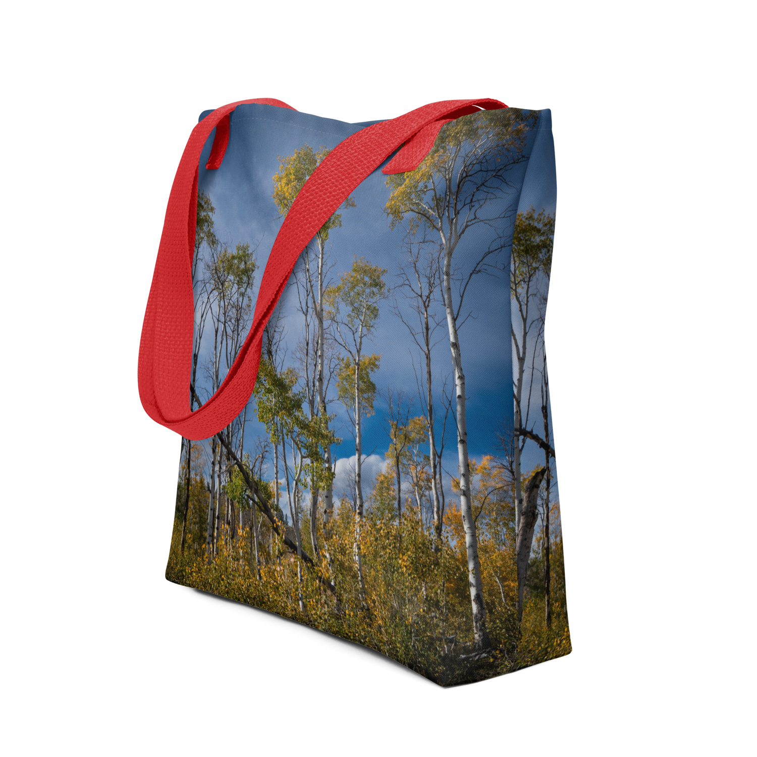 Aspens in the Fall All-Over Print Small Tote bag