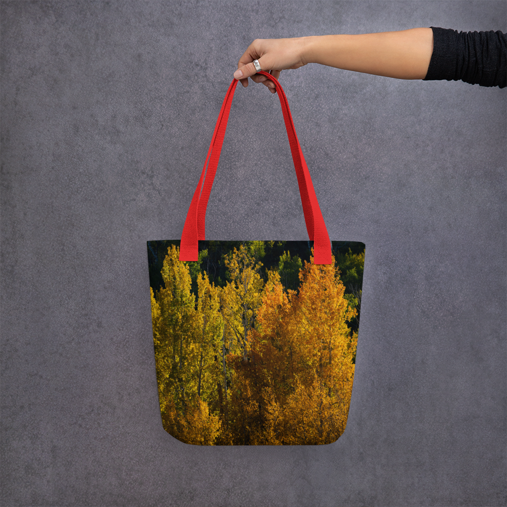 Aspens in the Fall All-Over Print Small Tote bag