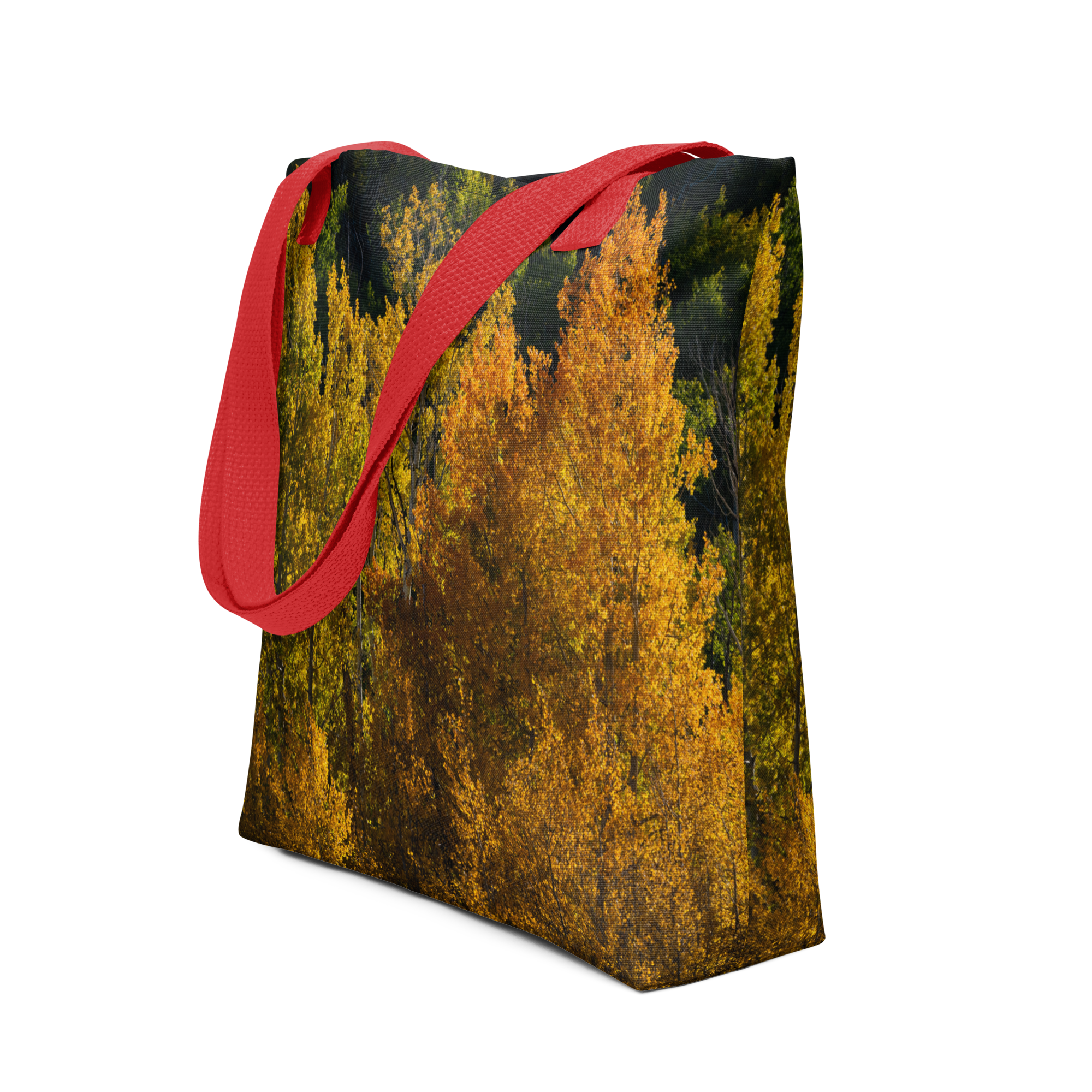 Aspens in the Fall All-Over Print Small Tote bag