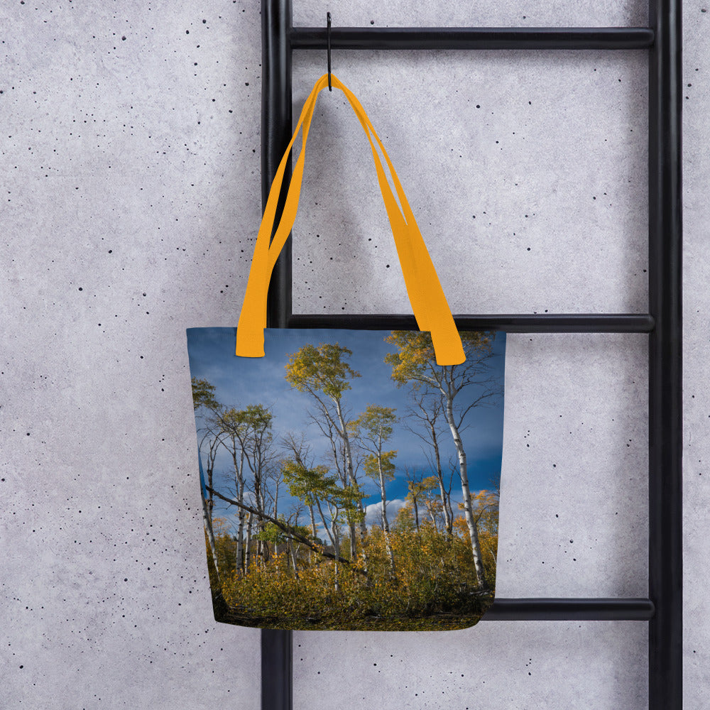 Aspens in the Fall All-Over Print Small Tote bag