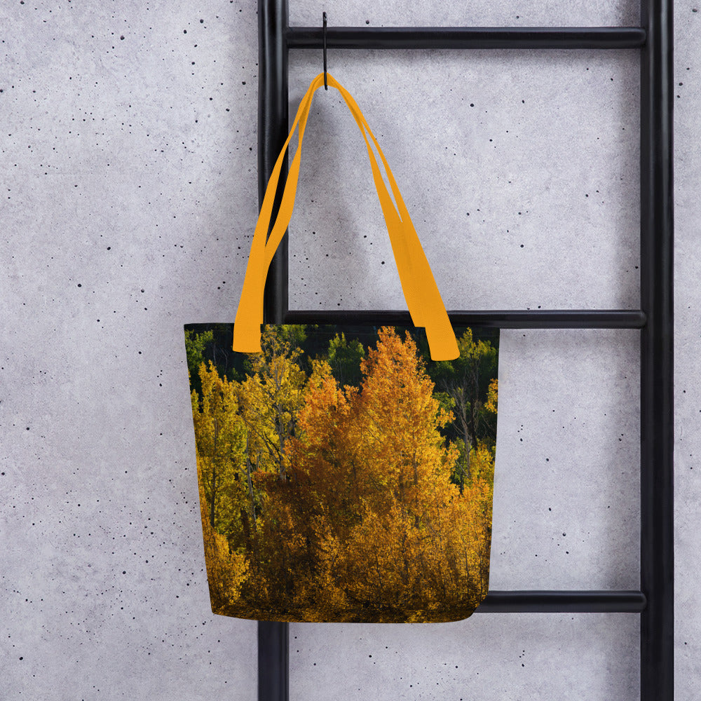 Aspens in the Fall All-Over Print Small Tote bag