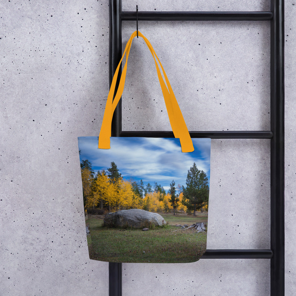 Fall in Wyoming All-Over Print Small Tote bag